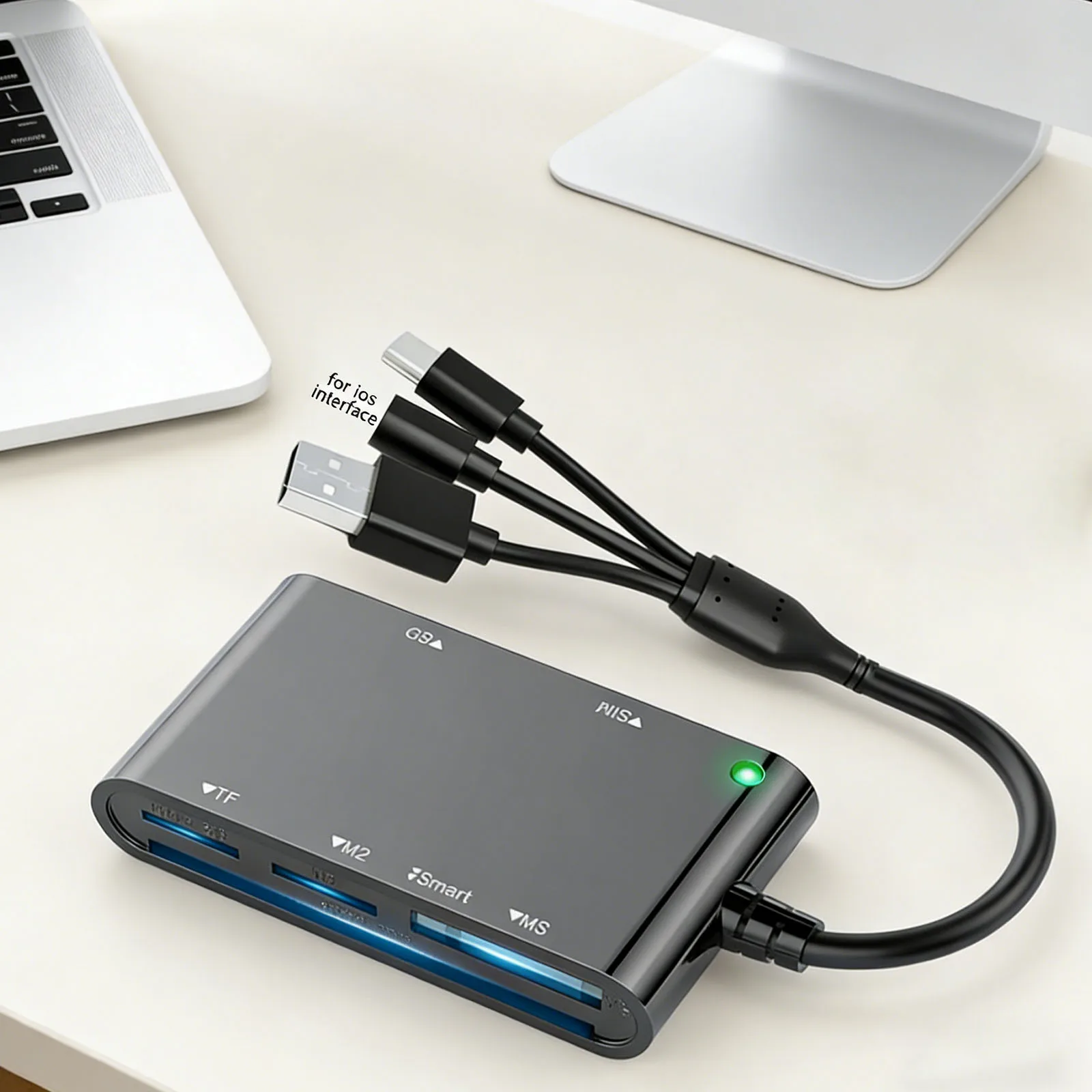 7-in-1-スマート-カード-リーダー-lightnings-usb-c-usb-a-ポート付き-cac-piv-カード-リーダー-プラグ-アンド-プレイ-windows-macos-linux-用