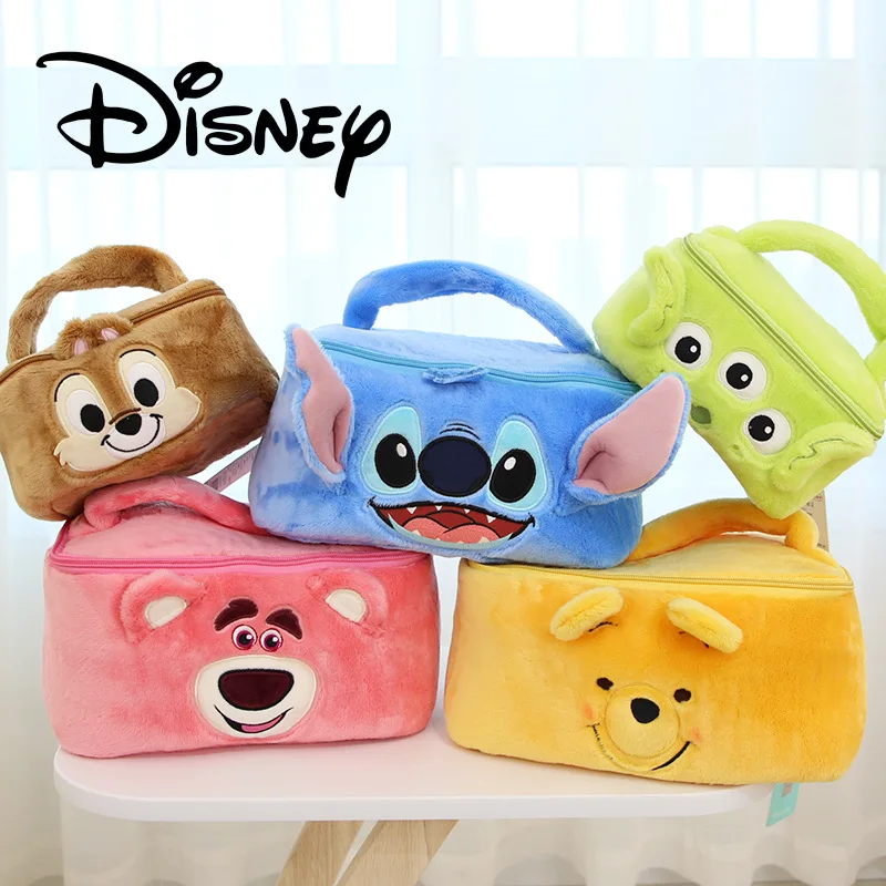 Disney-Ponto Plush Saco De Armazenamento, Maquiagem Home Bag, Roupas Caixa De Armazenamento, Meias, Calcinhas, Lotso