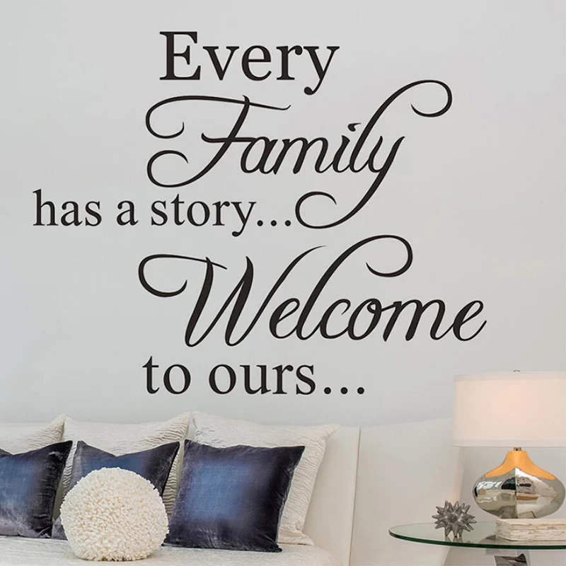 Inglês Phrase Wall Sticker para sala de estar, quarto, destacável, impermeável, auto-adesivo, DIY Decoração da parede