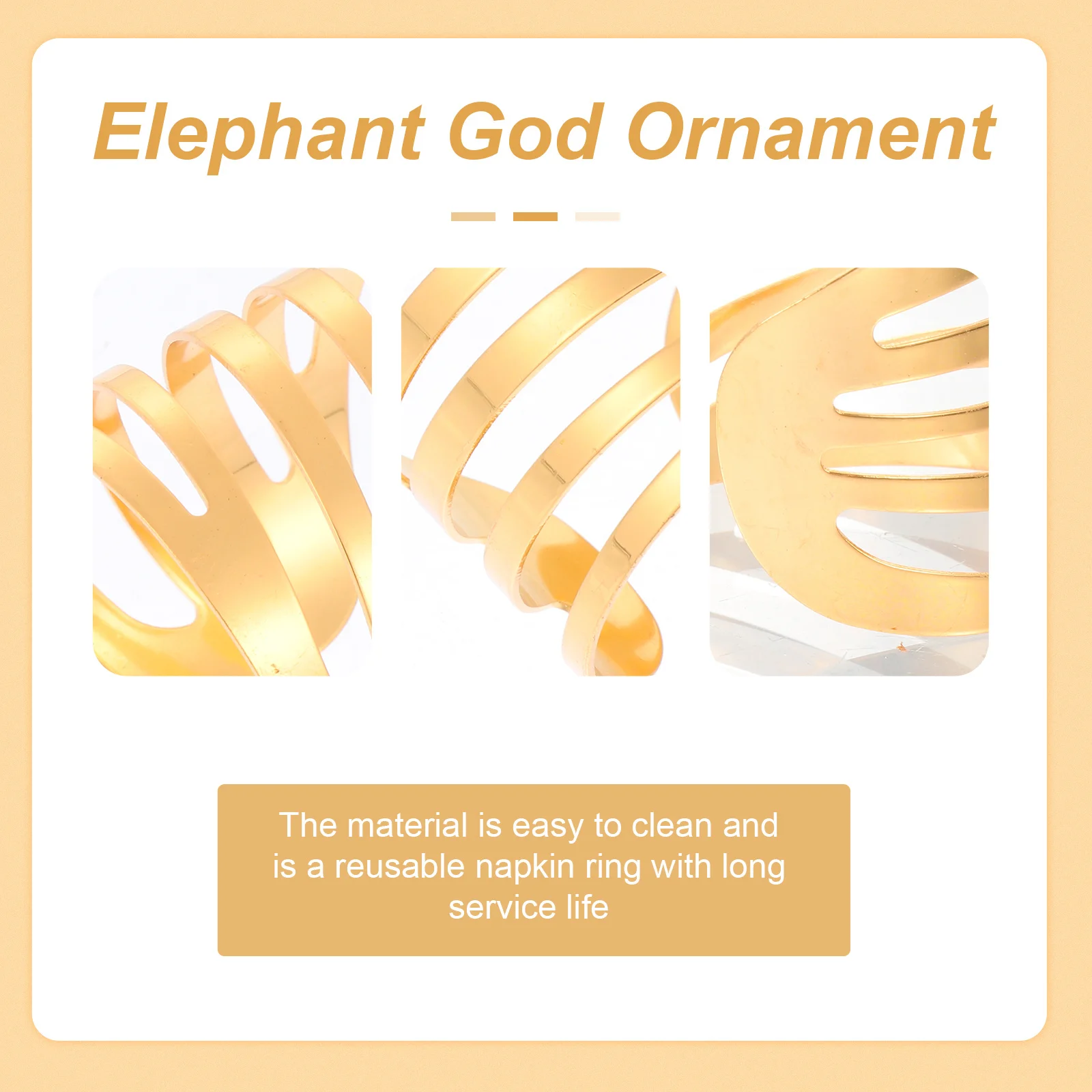 

12Pcs Metal Napkin Rings Elegant Retro Colors Sturdy Napkin Buckle for Table Setting Party Supply Table Setting Supply