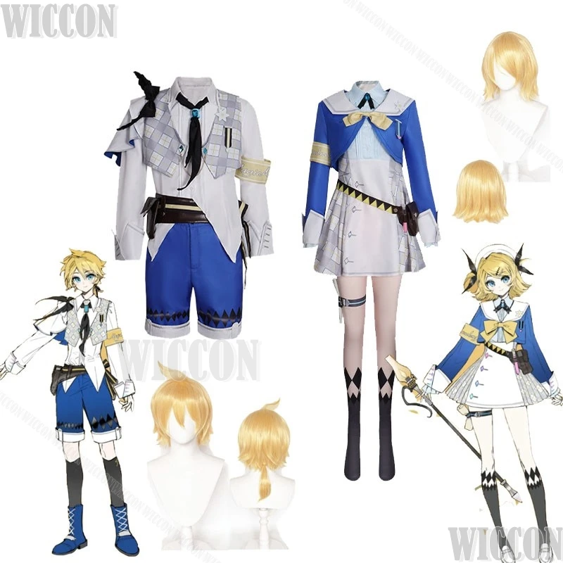 Proyecto Sekai colorido escenario hazaña Rin Len en 25 cantante Diva escenario Cosplay uniforme gemelos Academia mágica 2025 Festival Navidad