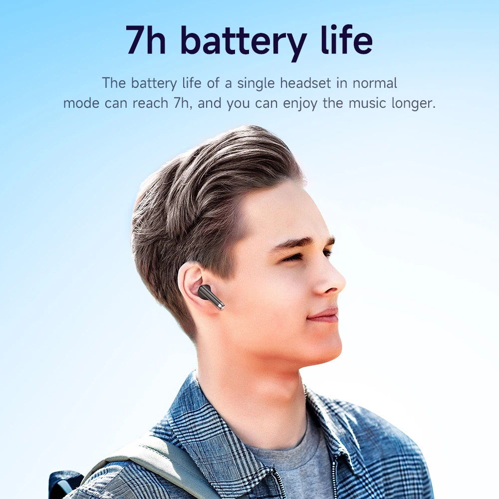 HOCO EQ2 TWS Bluetooth 5.3 Earphones With 7H Playtime Waterproof Low Latency Gaming HIFI Stereo Bass Touch Control For Sports view 6