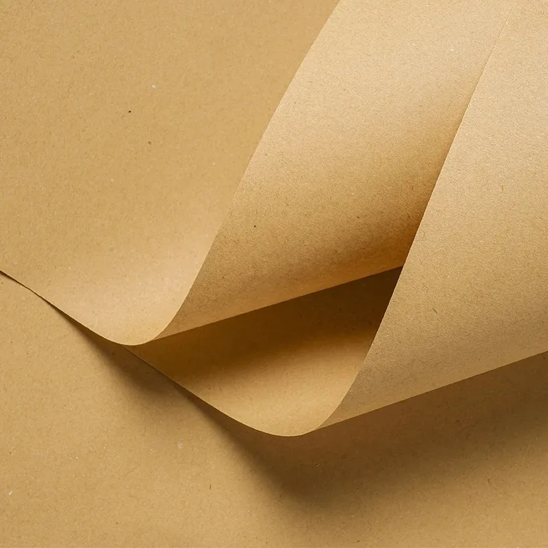 Brown Kraft Paper Sheets for Flowers Biodegradable Poster Paper Wrapping Paper Packaging Rolls