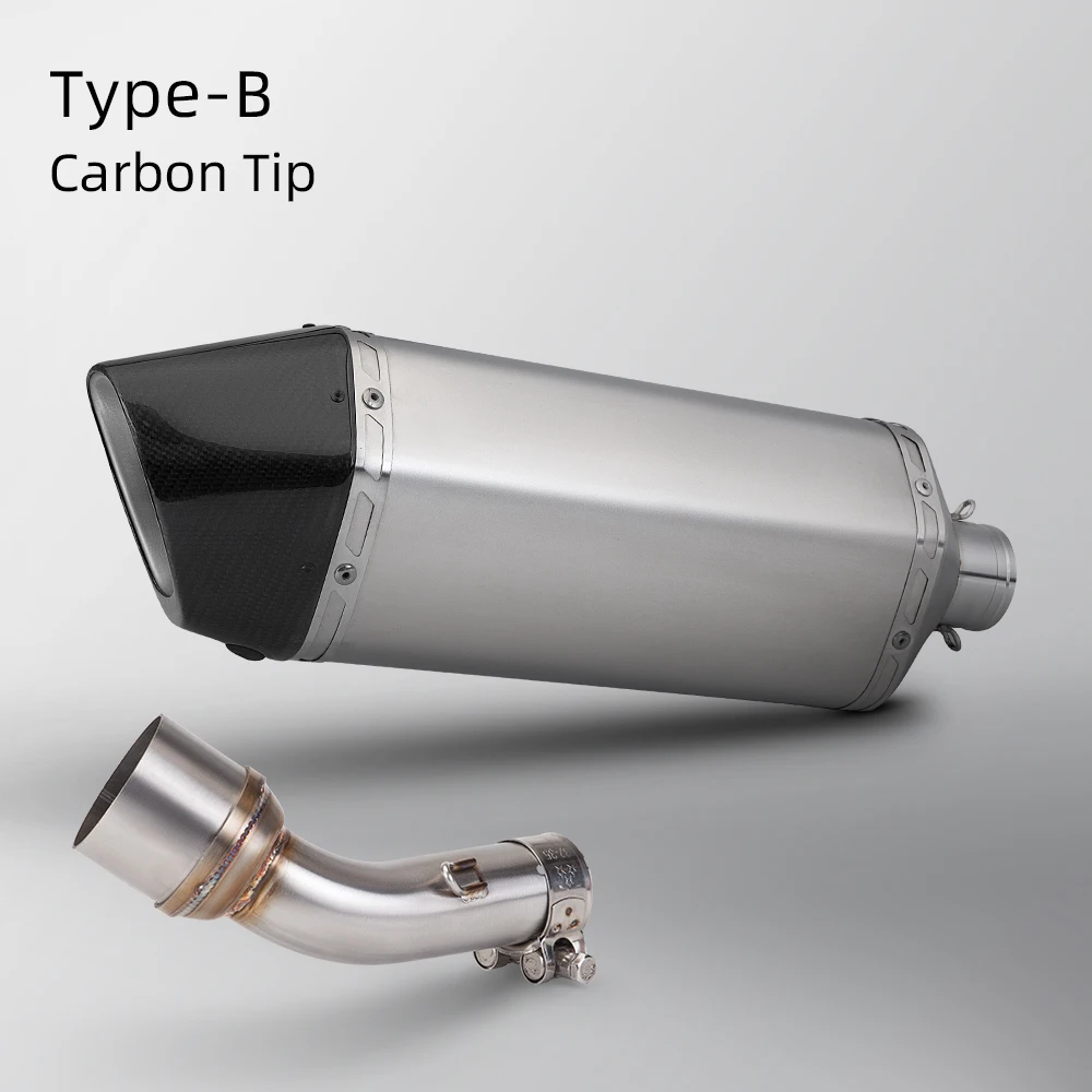 Slip On Line For Yamaha R3 R25 MT03 MT25 2015-2026 motorcycle Exhaust Kit Middle Tail Pipe With 51MM Interface Mufler
