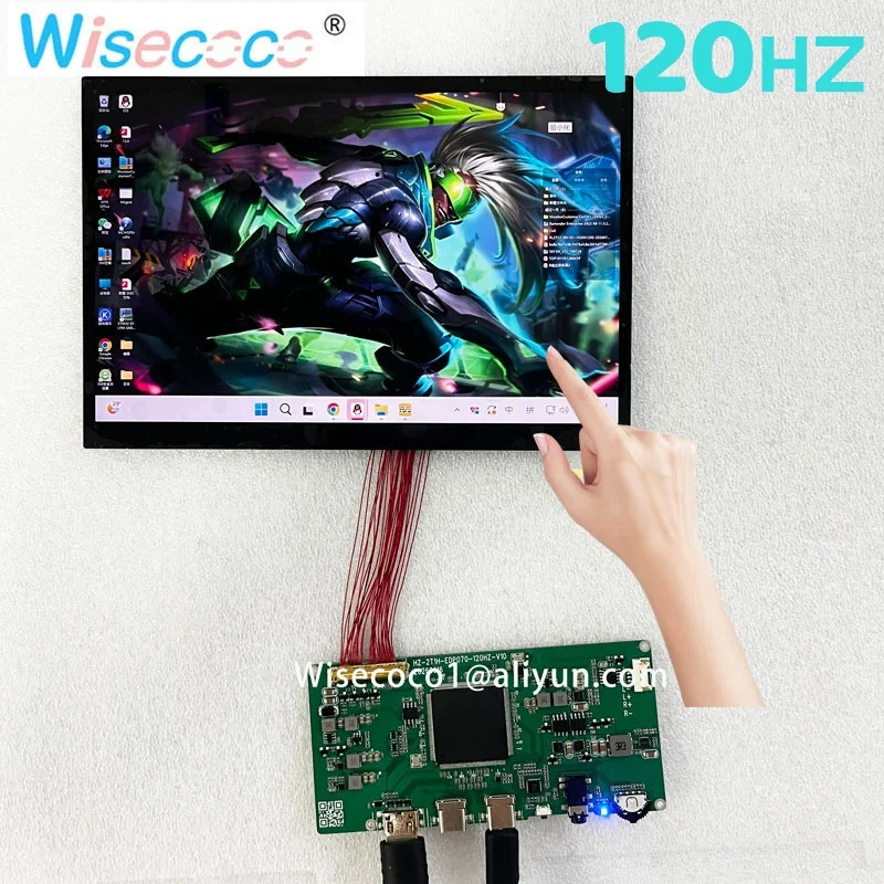 8 Inch 1920x1200 120Hz Touch Screen 10 Point USB-C One Cable Gaming Display For DIY Handheld Embedded Project NS080WUM-LX1
