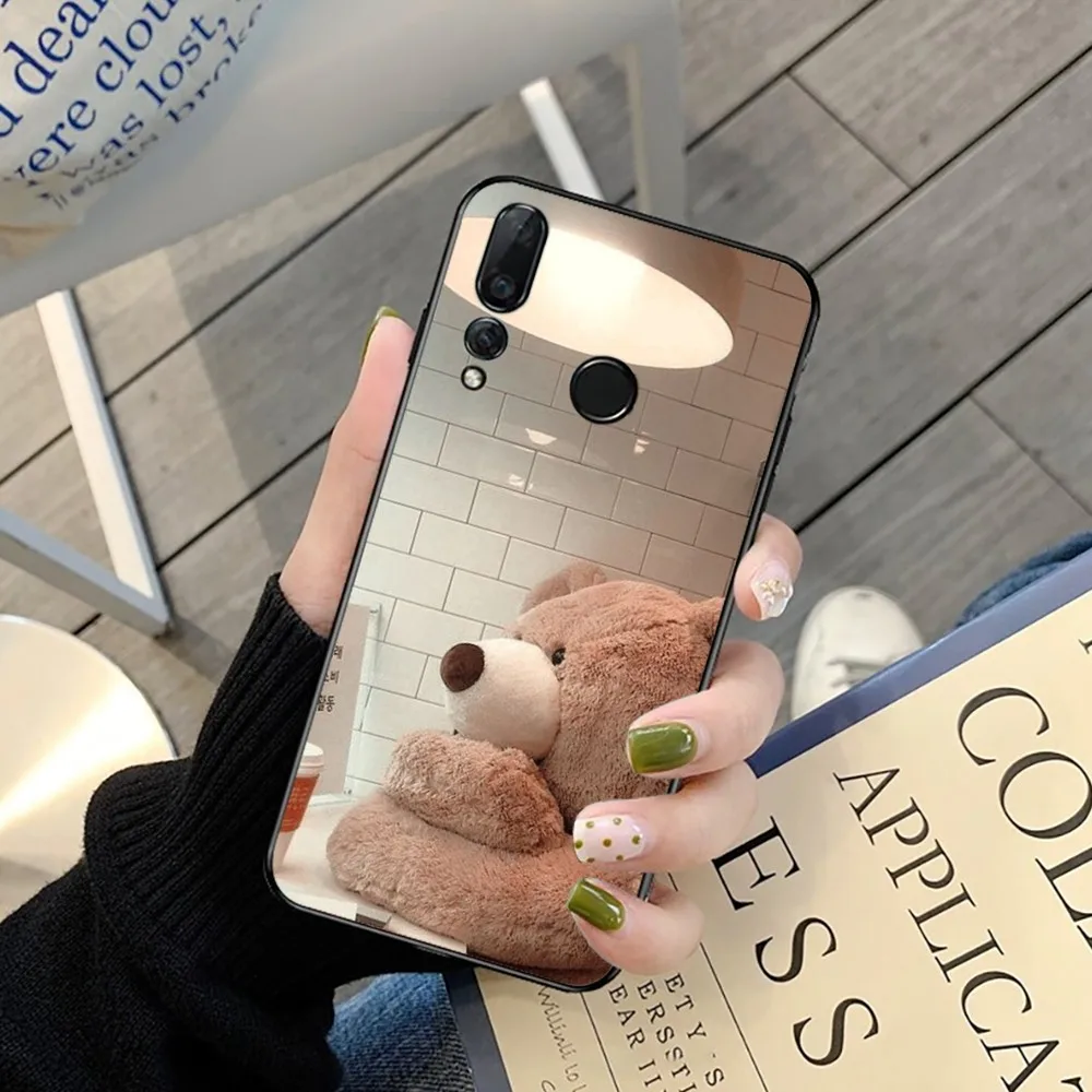 Casing ponsel beruang Teddy kartun, untuk Huawei Y9 6 7 5 Prime menikmati 7s 7 8 plus 7a 9e 9plus 8E Lite Psmart Shell