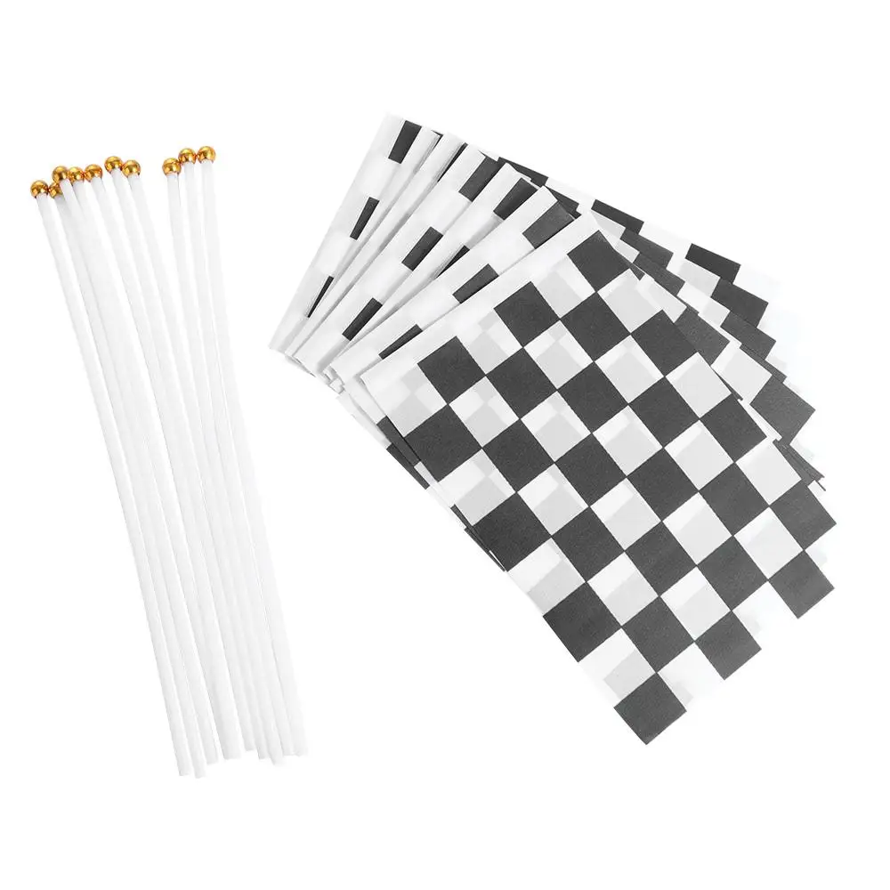 Signal Racing Party Sport Events Cheer Race Flag Racing Polyester Flags Waving Flags Racer Checkered Flags Check Flag