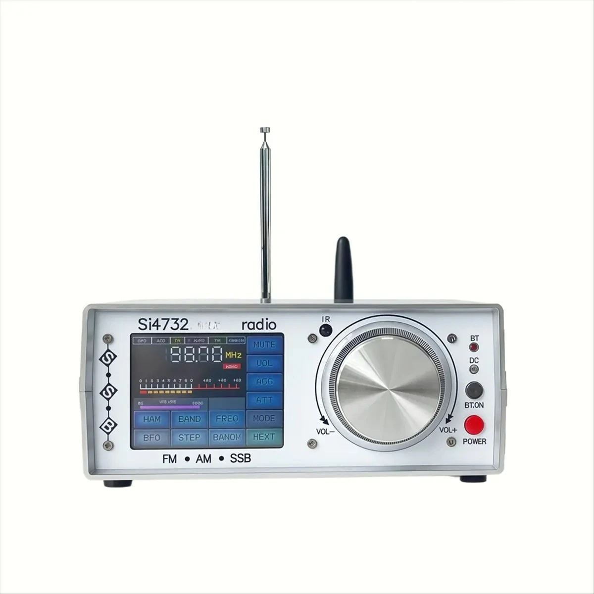 Punctual- ATS-25 SI4732 Full Radio FM LW MW SW SSB Receiver 64-108Mhz Radio Receiver 2.8 Inch Touch Screen