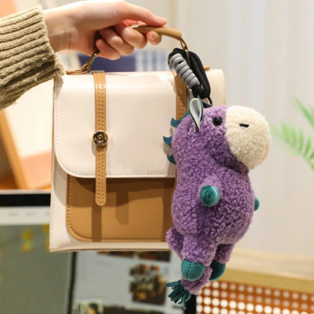 

Mascot Dolls Plush Pony Pendant Cute Creative Plush Horse Keychain Soft Fluffy Cartoon Horse Doll Pendant Festive Decor