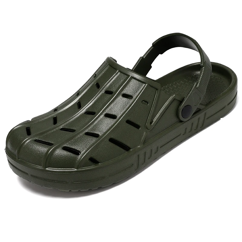 Rubber Sandals Men Clogs Beach Garden Shoes For Wide Foot Zuecos Hombre Cholas Plus Big Size 50 51 52 53 54 55 56 57 58