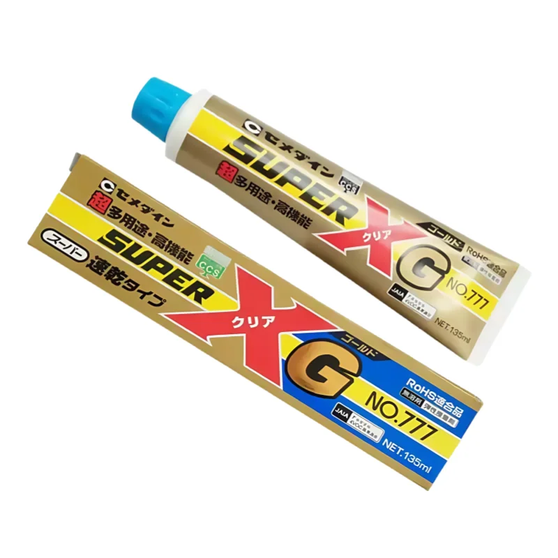 Original FOR CEMEDINE 777 Super  Gold Adhesive AX-115 Fast Curing Versatile Elastic Adhesive for Plastics Rubbers Ceramics 135ml