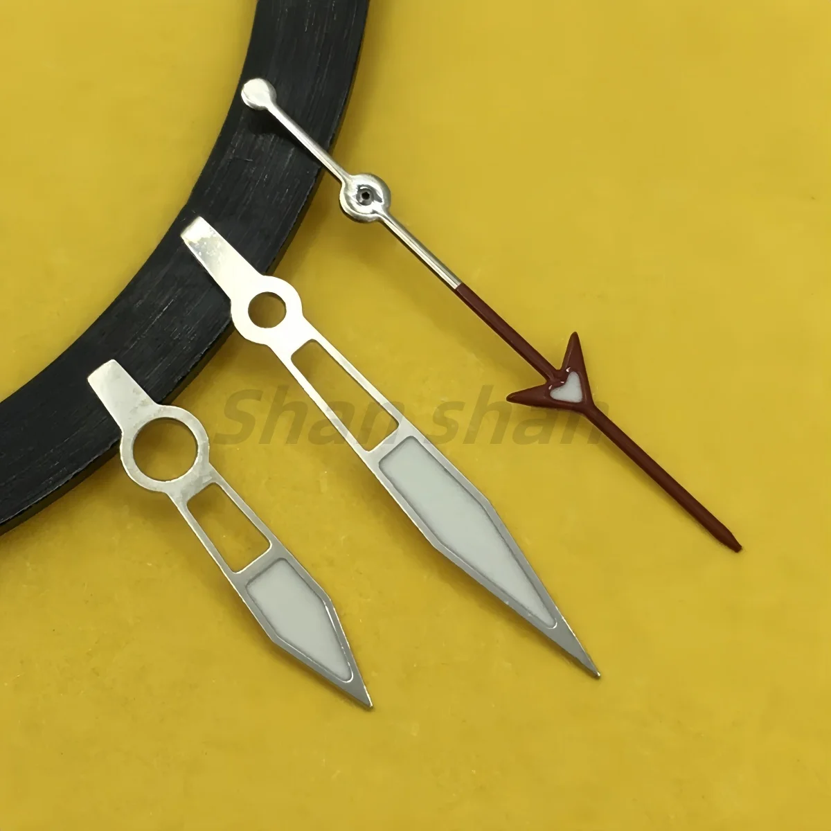 

High quality black silver red Watch hands green luminous paired with NH34 NH35 NH36 ETA2824 PT5000 movement