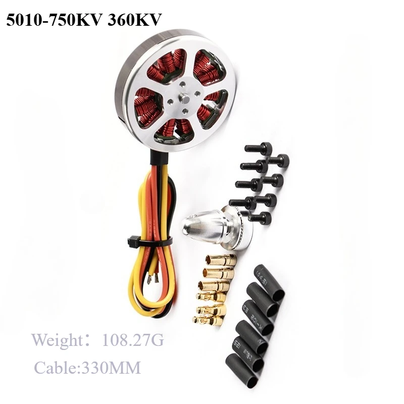 

4Pcs/lot 5010 360KV/750kv High Torque Brushless Motors with 4Pcs Brushess 30A ESC OPTO 2-4S for F550 ZD550 ZD850