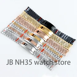 20mm jubilee bracelet gold black rose gold silver soild stainless steel for sub gmt datejust watch 40/36mm nh35 case watchband