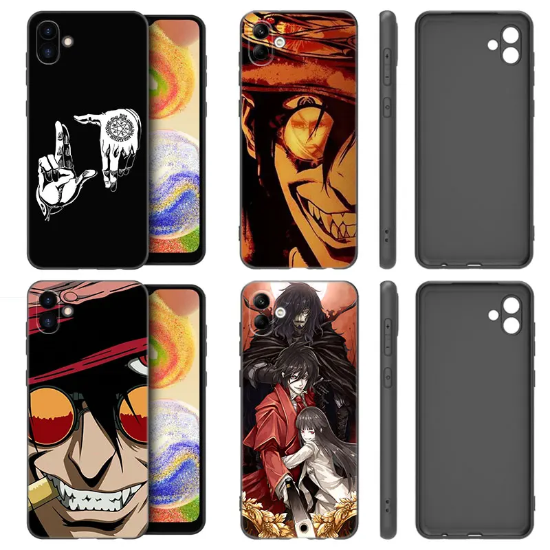 Anime Hellsing Phone Case For Samsung Galaxy A01 A03 Core A04 E A02 A05 A10 A20 A21 A30 A50 S A6 A8 Plus A7 2018 Black Cover