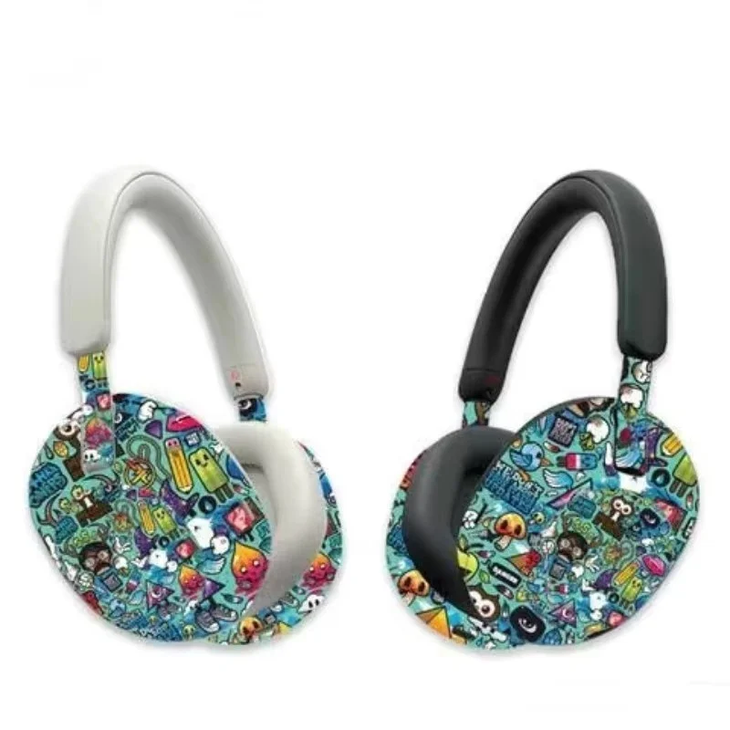

Colorful Skin Sticker for Sony WH 1000XM5 Headset Wrap Cover Universal Vinyl Decal Skin WH 1000XM5 Wireless Headphone