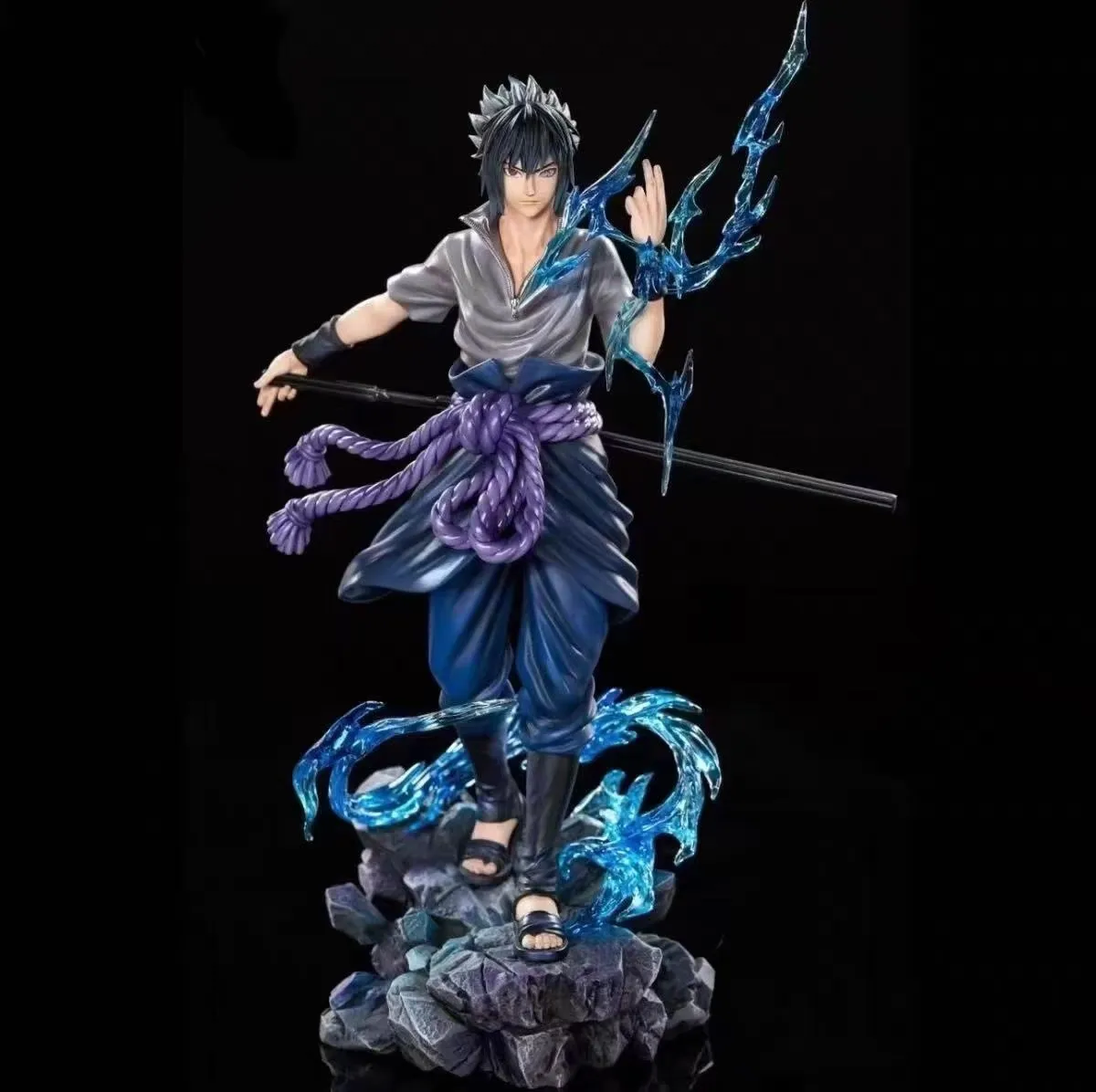 22cm Naruto Anime Figur Uzumaki Naruto Uchiha Sasuke Actionfigur PVC-Statue Schreibtisch-Deko Sammlerstück Spielzeug Geschenk