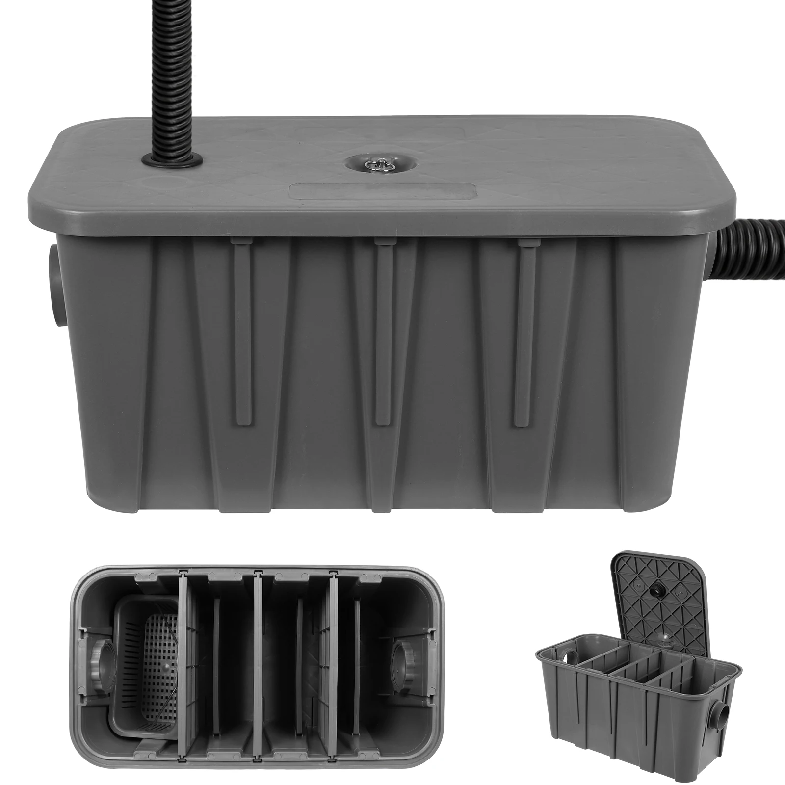 اعتراض المدخل الجانبي مع سلة مرشح قابلة للإزالة فاصل النفايات يمنع قباقيب والروائح للمطعم والمقصف والمطبخ المنزلي