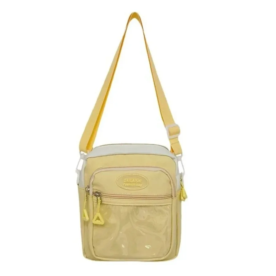 

New fashion texture transparent Itabag ins shoulder bag large capacity sweet girl simple student anime with cell phone bag