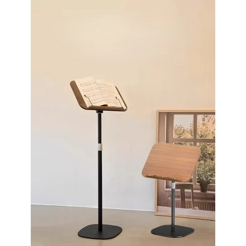 Solid Wood Floor Reading Stand Adjustable Book Easel Painting Stand Music Stand