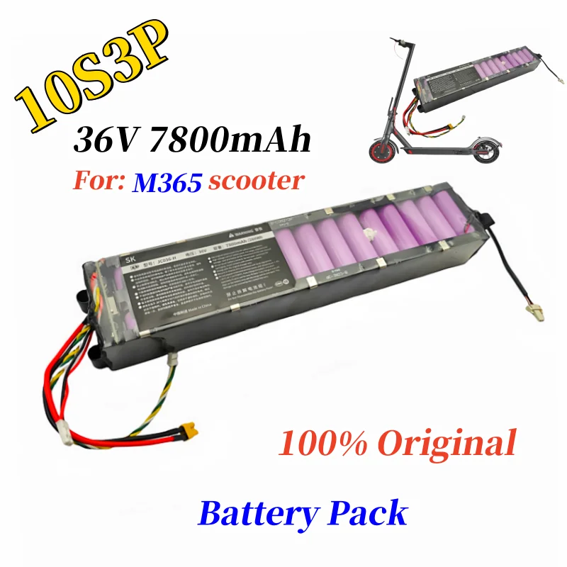MKEPA Original 36V 7800mAh 10S3P Battery for Xiaomi lpega M365 M356 Pro Special Battery Pack 36V Li-ion Battery 7800mAh
