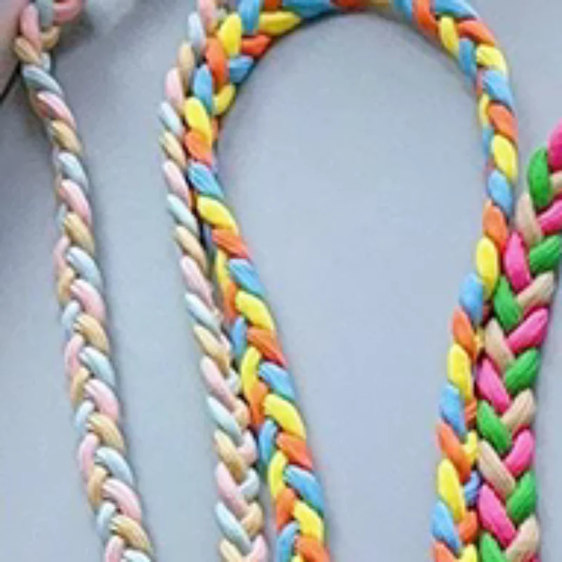 

Colorful Anti-lost Braided Phone Lanyard Fashion Crossbody Braided Woven Phone Strap Detachable Crossbody Phone Hanging Rope