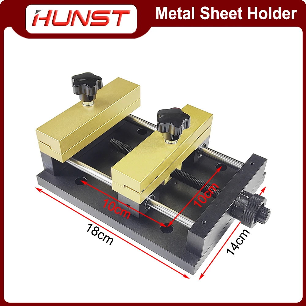 HUNST Metal Sheet Holder Marking Attechment Fixed Bracket Metal Fixture for Fiber Laser Engraving Machine Card Cutting