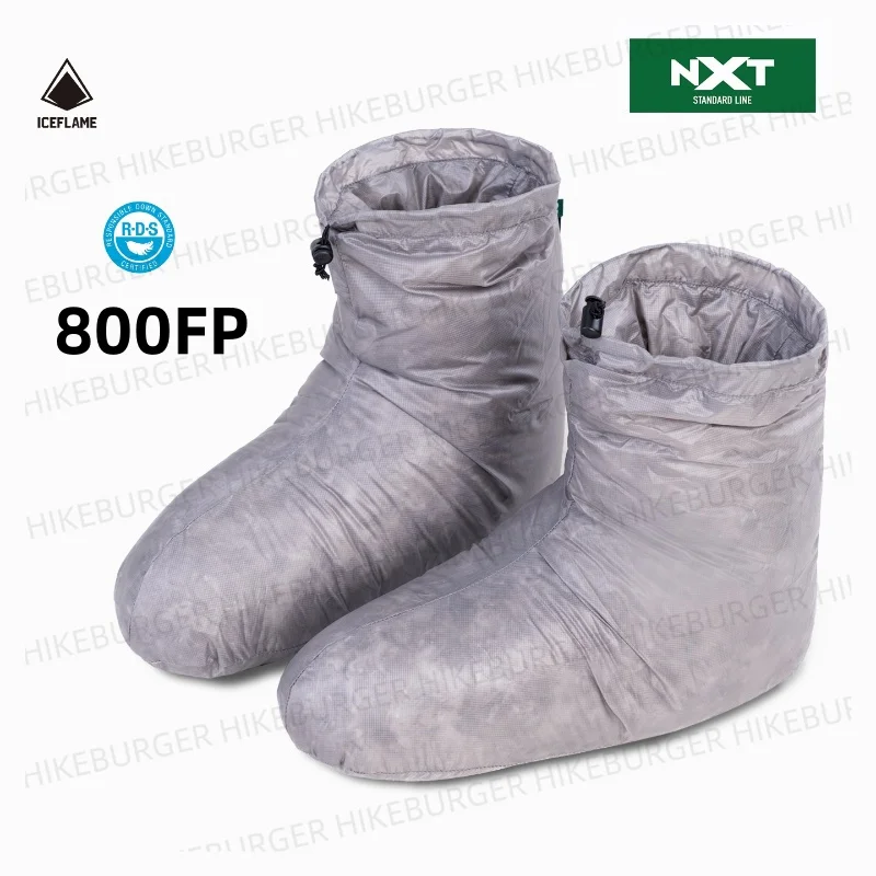 Ice Flame NXT 800FP Duck Down Boots Outdoor Ultralight Unisex Down Socks Sleeping Bag For Warmth 10D Fabric