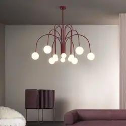 Comet Chandelier Nordic replica design arch lamp living room restaurant glass ball lamp cafe kitchen dining table decor light