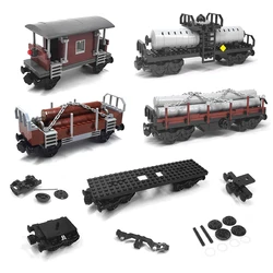 MOC City Train Building Blocks accessori modificati, assemblaggio creativo fai da te di Base del treno, ruote, parti del carrello