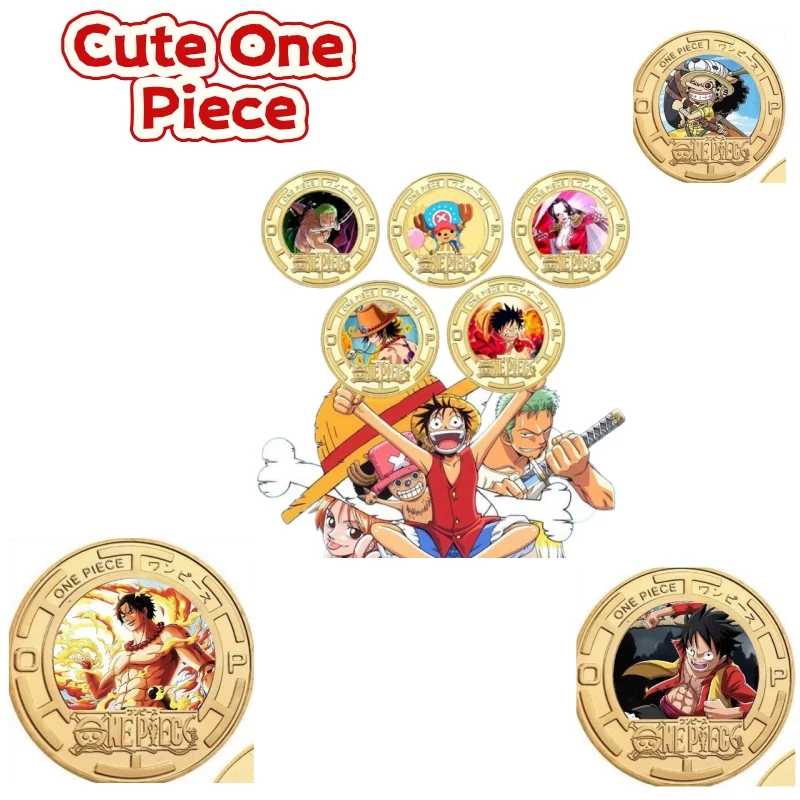 

One Piece metal commemorative coins, commemorative MEDALS, anime merchandise, student gifts and toys