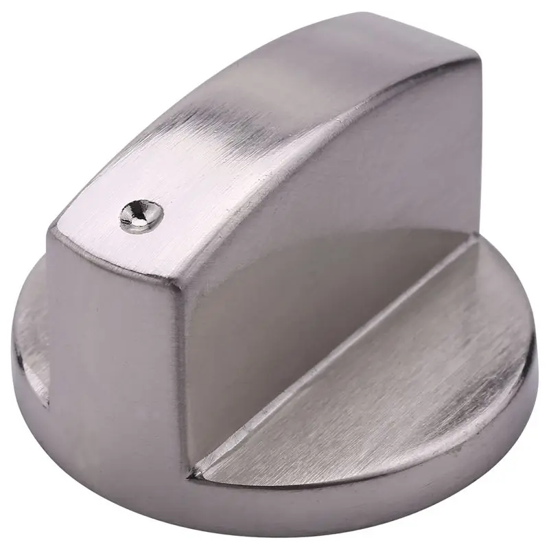 AB43-Brushed Metal Gas Stove Knobs Cooker Control Switch Range Oven Knobs Cooktop Burner Knob (40Pcs 6Mm Shaft Core)