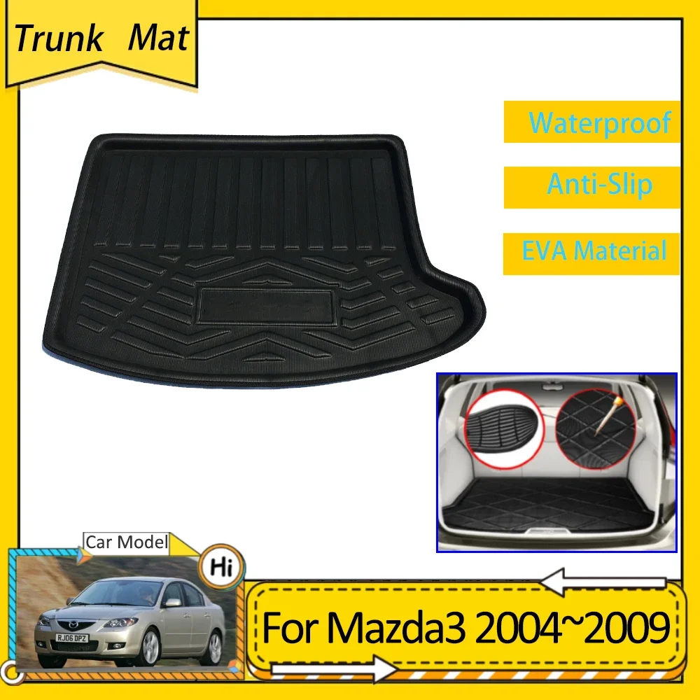 

Car Trunk Mat for Mazda3 Mazda 3 BK Sedan 2004 2005 2006 2007 2008 2009 Accessories Waterproof Cargo Boot Tray Protective Carpet