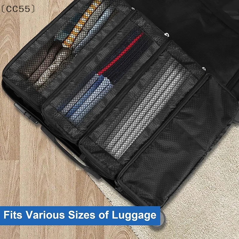 〔CC55〕Suitcase Organizer High-capacity Luggage Organizer Hanging Shelve Packing Cube Closet Collapsible Hanging Storage Bags - view 5