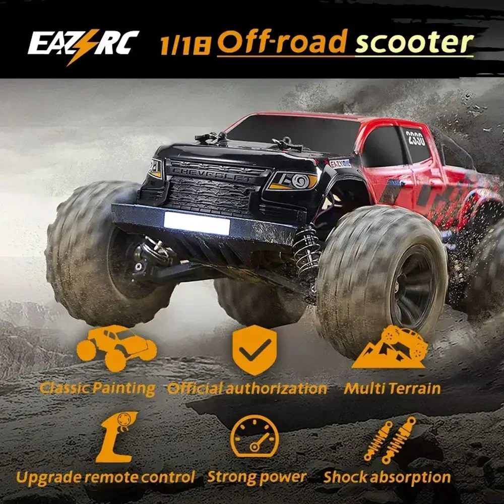 EAZYRC RC Car 1/18 Brushless 4WD Remote Control Off-road Vehicle Electric Model Car Monster Truck Children's Toy Car