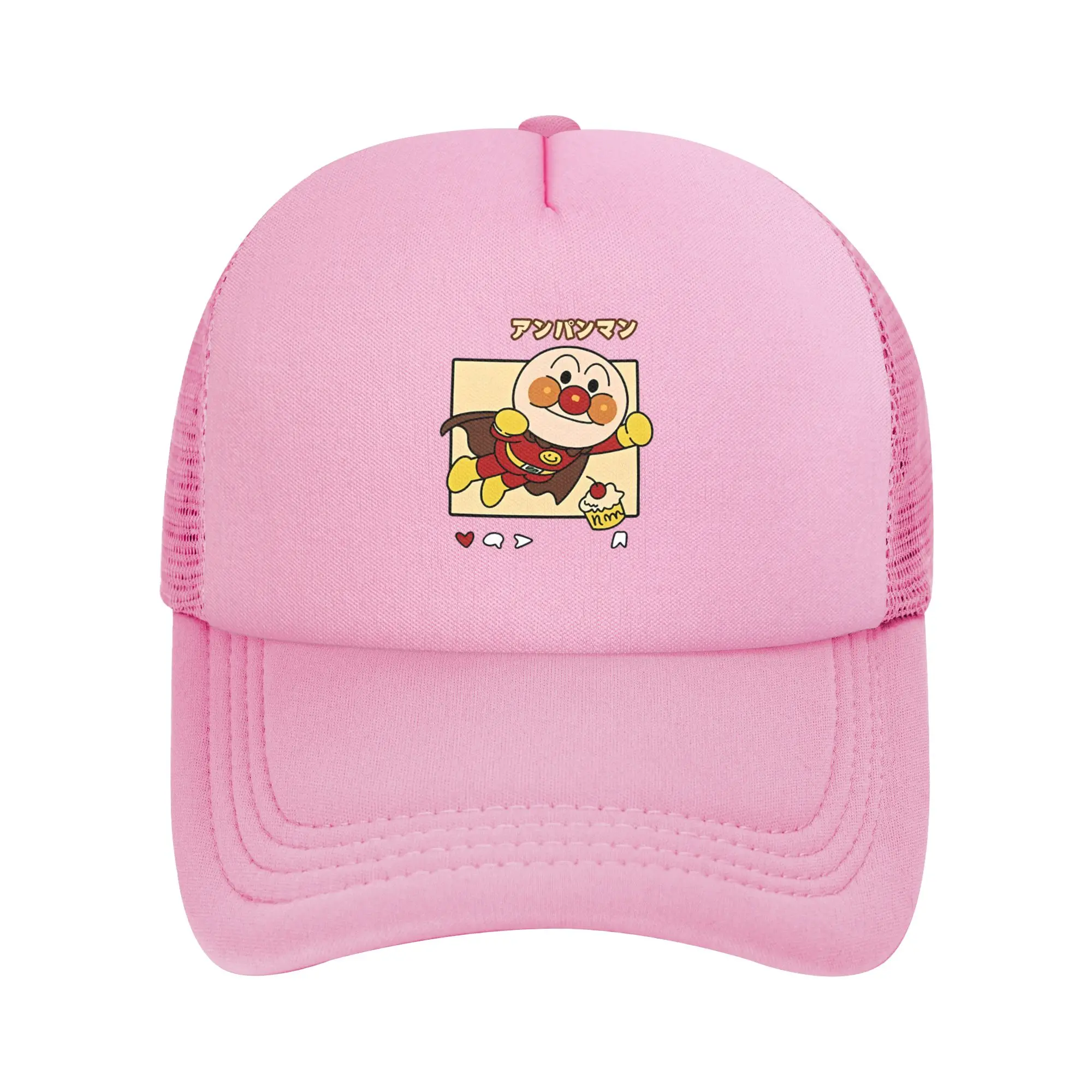 Adult A-Anpanmans Anime Cartoon Trucker Cap Mesh Baseball Cap Horaman Melon girl Dad Hat Sun Hat Breathable Dad Hat High Quality
