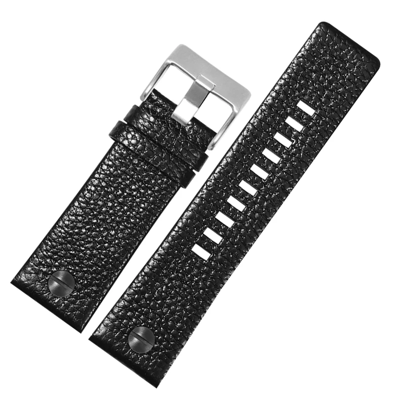 For Diesel DZ7257 DZ4323 DZ7348 DZ7313 DZ7312 DZ7350 Genuine leather watch strap men large dial riveted cowhide watchband