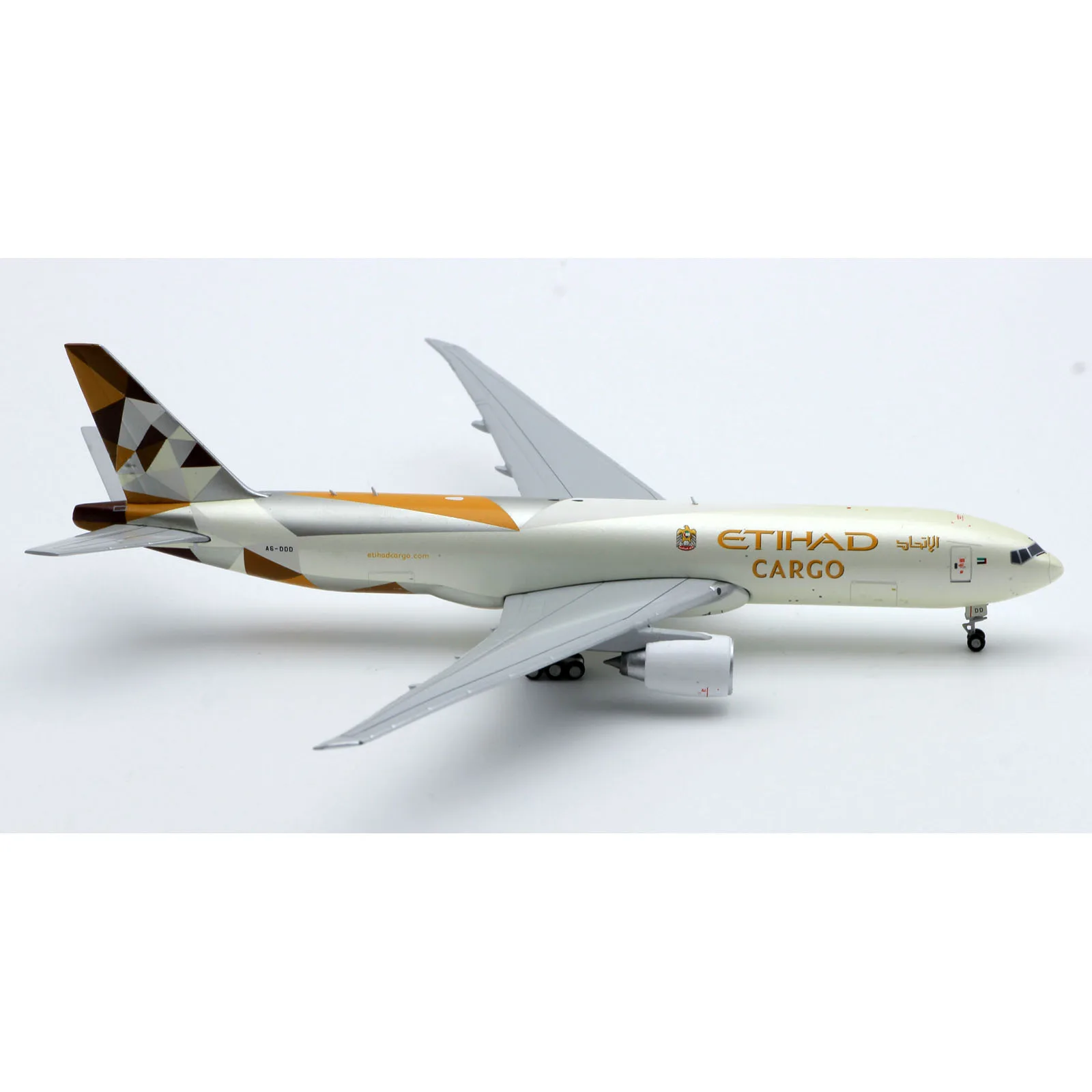 XX4958 Legering Collectible Vliegtuig Gift JC Wings 1:400 Etihad Cargo Airlines Boeing B777F Diecast Vliegtuigen Jet Model A6-DDD