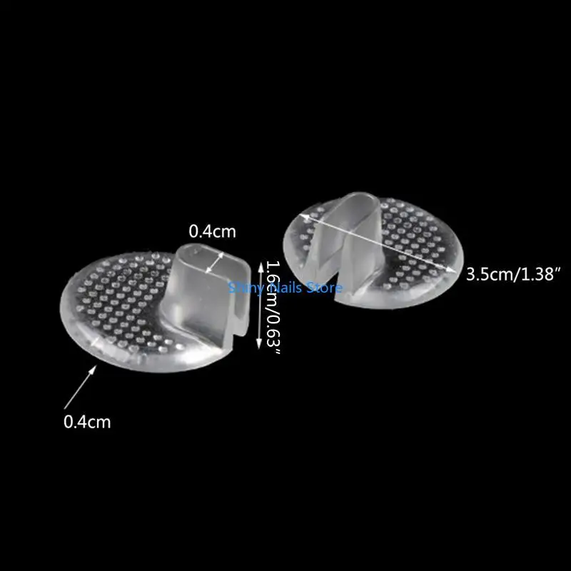 1Pair Soft Silicone Gel Cushions Pads Toe Protectors Thong Sandal Flop Gel Inserts Guards