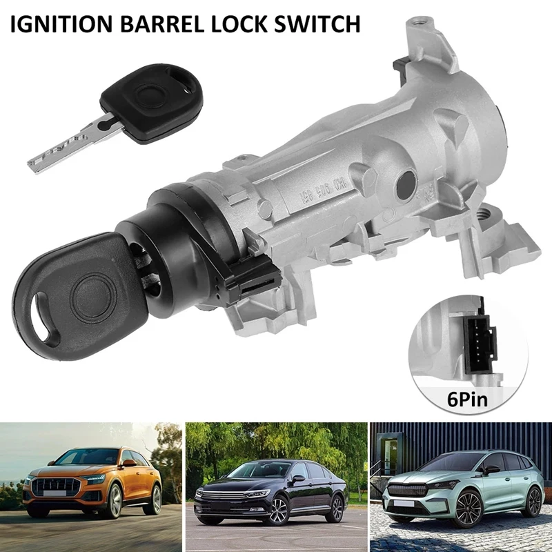 Car Ignition Barrel Door Lock Ignition Switch Lock For- SEAT SKODA 1K0905851B 1K0905851A 1K0905851 30936044