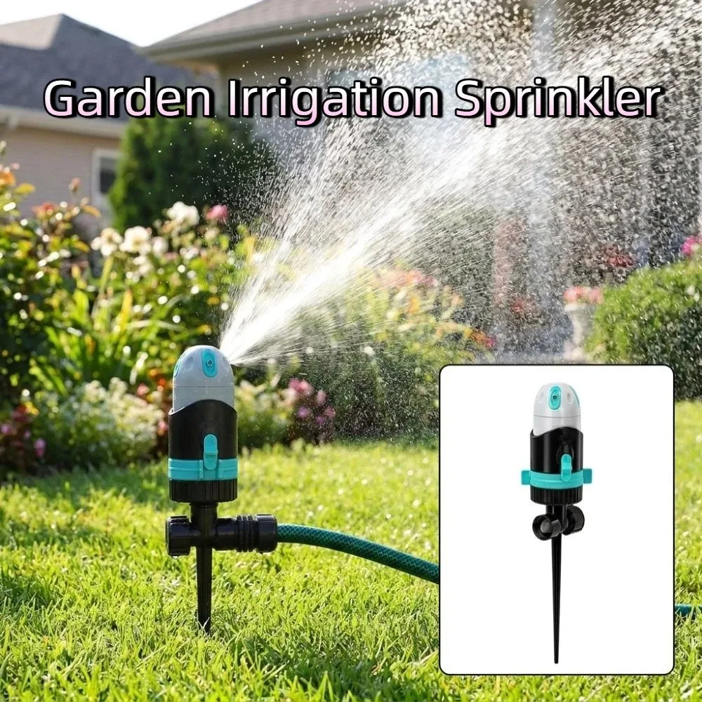 Adjustable 360 Degree Rotating Sprinkler Ground Insert Type Water Saving Garden Irrigation Sprinkler Plastic Nozzle Leak-proof