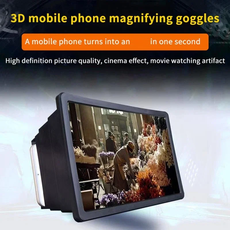 Universal Portable 3D Video Smartphone Screen Magnifier Amplifier Enhance Your Mobile Viewing Experience