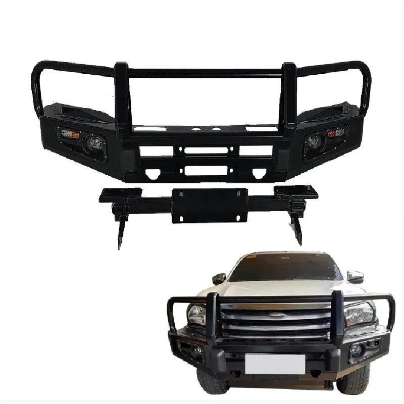 Carbon Steel Bull Bar Front Bumper Replacement Fit For Hilux