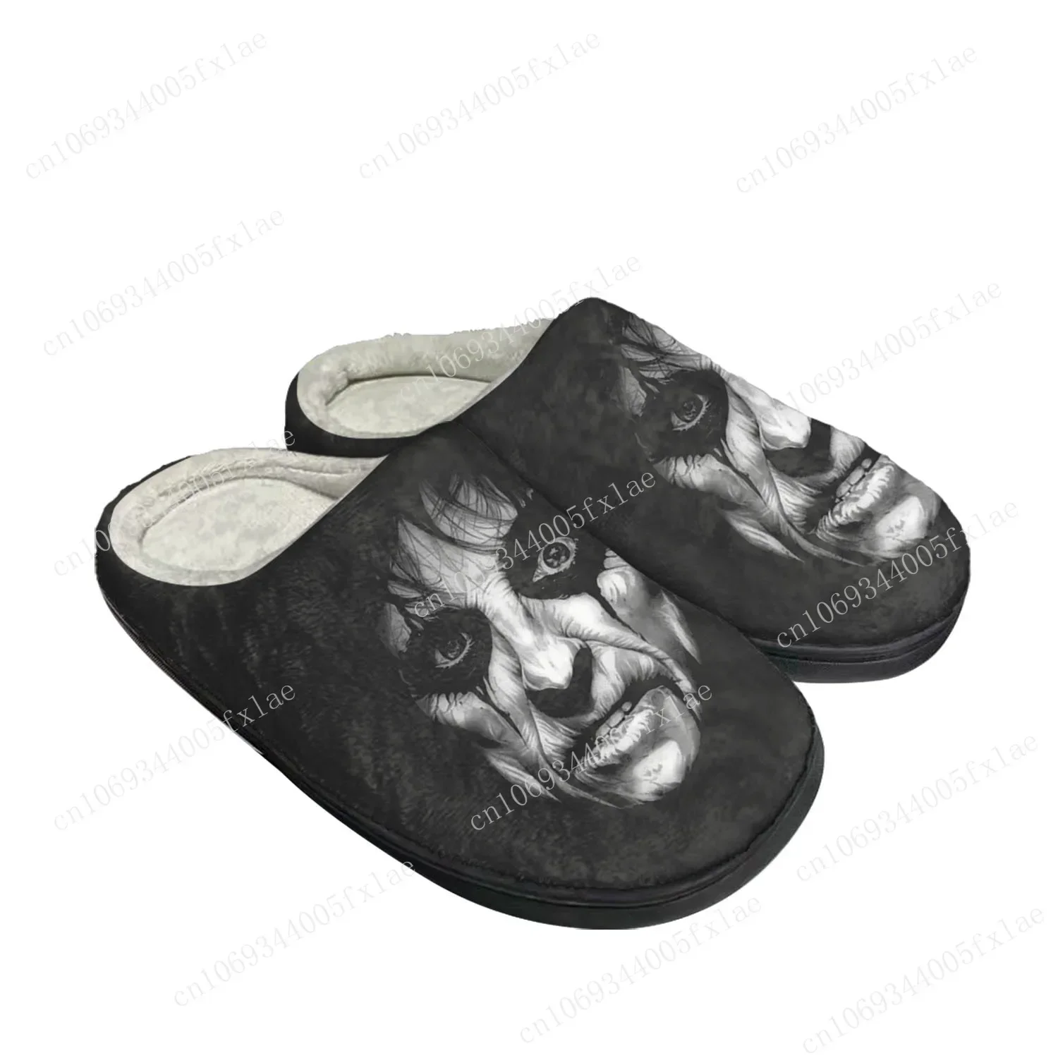 Alice Cooper Rock Sänger Pop Home Baumwolle benutzer definierte Hausschuhe Herren Damen Sandalen Plüsch Schlafzimmer lässig halten warm Schuh Thermo Slipper