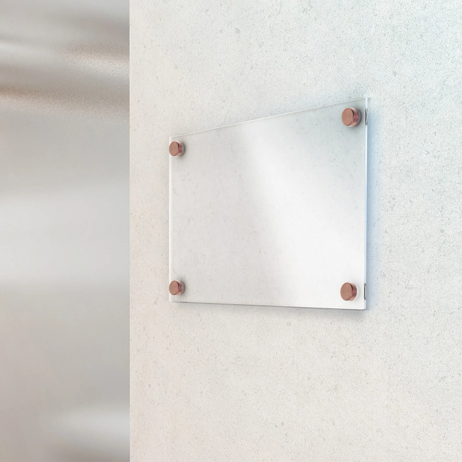 

8Sets Stainless Steel Mirror Nail Covers Copper Rings Decorative Fixing Screws for Advertising Signs Acrylic Glass Frames