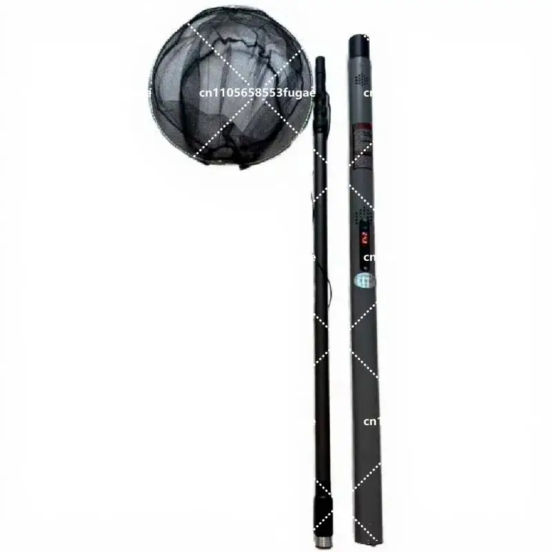 4.2-meter 5000/9000-watt Aluminum Ultra-light Portable Foldable Hand Net Electric Automatic Retractable Fishing Netscoop Black