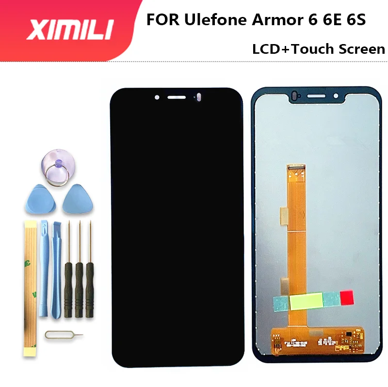 

100% tested 6.2inch 2246*1080 armor6 For Ulefone Armor 6 6E 6S LCD Display+Touch Screen Digitizer Assembly +Tools