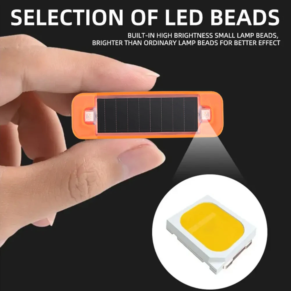 

Mini LED Car Warning Light Solar Power Strobe Dummy Wireless Flash Alarm Lamp Car Rear Collision Prevention Car Alarm Light