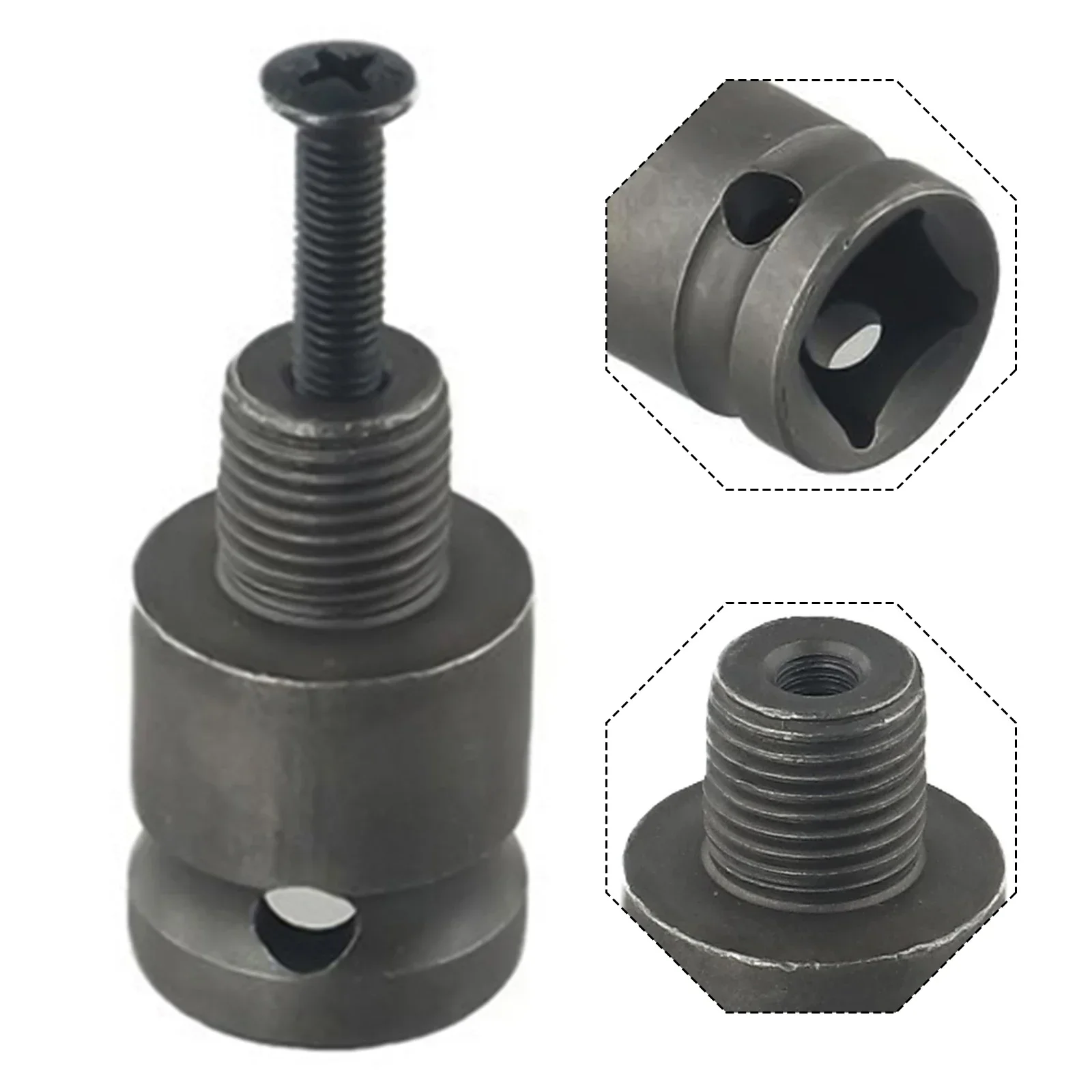 Adattatore per mandrino per trapano a vite Vendita calda 1/2-20UNF 12,5 mm/0,49 12,7 mm/0,5 20 mm/0,79 Acciaio legato Comoda durezza grigia