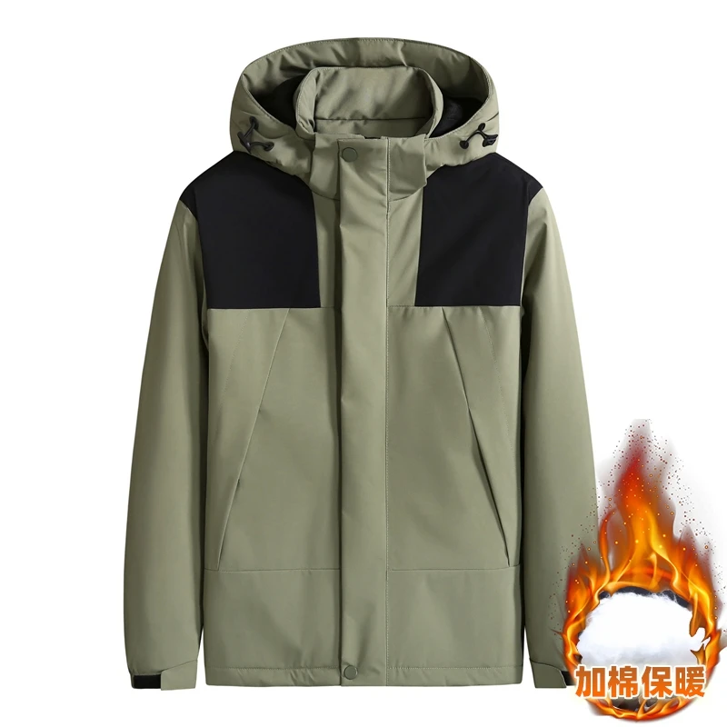 8xl 7xl 6xl neue dicke warme wind dichte Winter jacke Herren High-End-Baumwoll mantel lässig wasserdicht Kapuze Herren Parkas